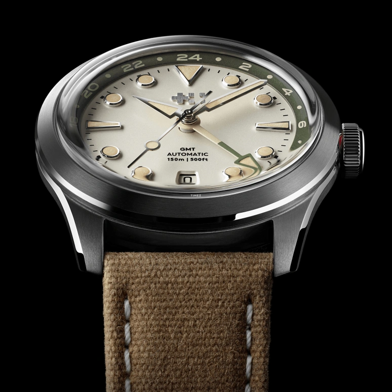Christopher Ward,C65 38mm,38mm,Stainless Steel,White,Automatic,Day,Dule Time,C65,C65-38AGM3-S00E1-WC