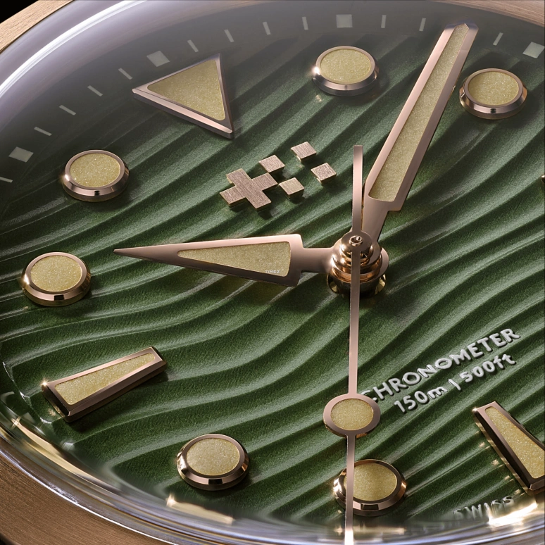 Christopher Ward,C65 38mm,38mm,Bronze,Green,Automatic,38hours,Sapphire,Crystal Glass,C65,C65-38C3H4-B00V0-WC