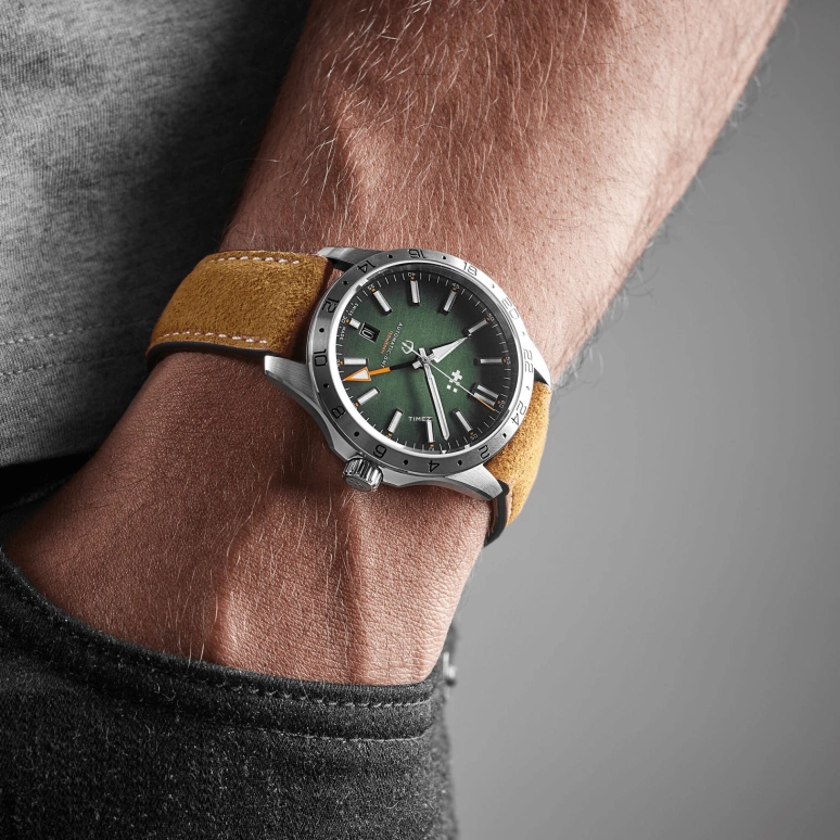 Christopher Ward,C63 39mm,39mm,Stainless Steel,Green,Automatic,Day,Dule Time,C63,C63-39AGM3-S00V1-VC