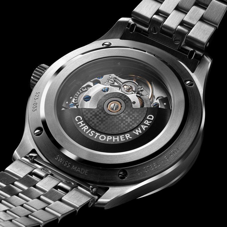 Christopher Ward,C1 40.50mm,40.50mm,Stainless Steel,Black,Automatic,Moonphase,Day,C01,C01-40AMP2-S00K0-B1
