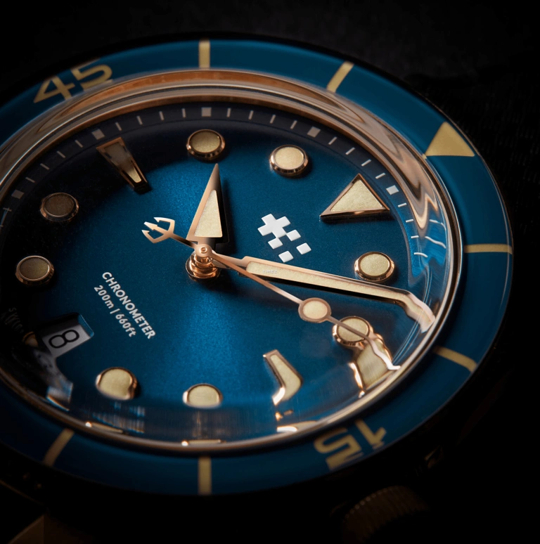 Christopher Ward,C65 41mm,41mm,Bronze,Blue,Automatic,Day,38hours,C65,C65-41ADC2-BPBB0-VT