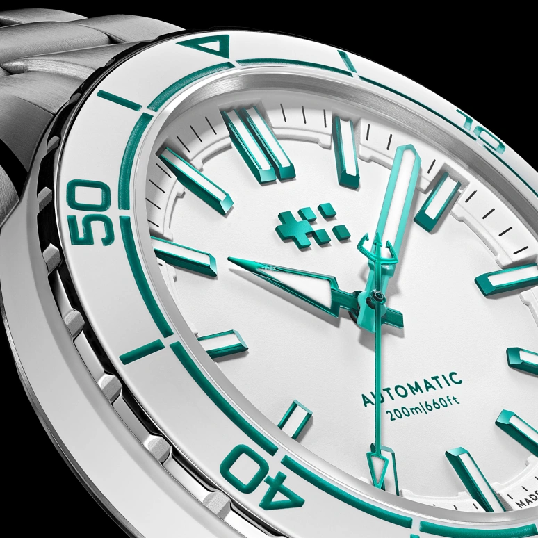 Christopher Ward,C60 41mm,41mm,Stainless Steel,Ceramic,White,Automatic,38hours,Sapphire,Crystal Glass,C60,C60-41A3H31S0WW0-B0