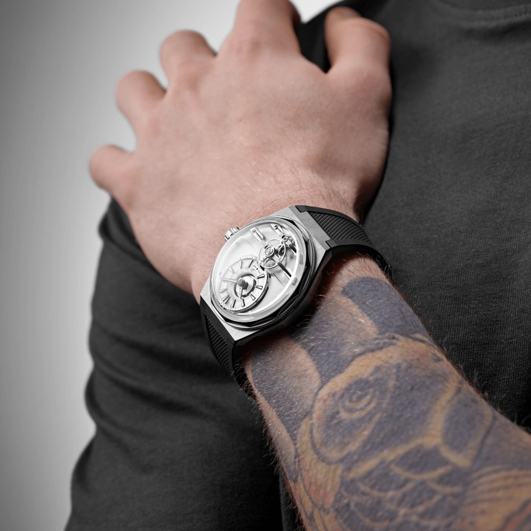 Christopher Ward,The C12 Loco 41mm,41mm,Stainless Steel,White,Handwound,Tourbillon,144hours,C12,C12-41H6D1-S00W0-RK