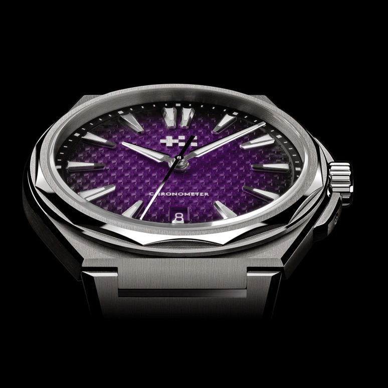 Christopher Ward,The Twelve 40mm,40mm,Titanium,Purple,Automatic,Day,38hours,C12,C12-40ADC1-T00P0-B0