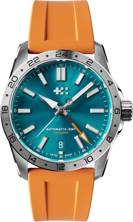 Christopher Ward,C63 36mm,36mm,Stainless Steel,Blue,Automatic,Day,Dule Time,C63,C63-36AGM3-S00B4-RO