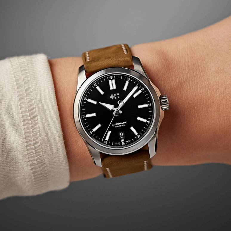 Christopher Ward,C63 36mm,36mm,Stainless Steel,Black,Automatic,Day,38hours,C63,C63-36ADA3-S00K1-VC