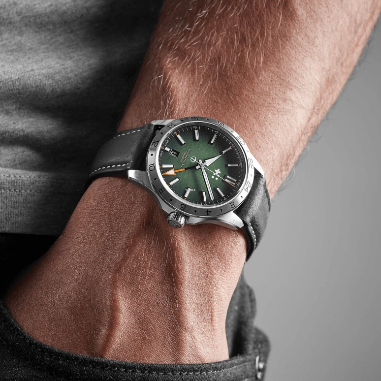 Christopher Ward,C63 39mm,39mm,Stainless Steel,Green,Automatic,Day,Dule Time,C63,C63-39AGM3-S00V1-VK