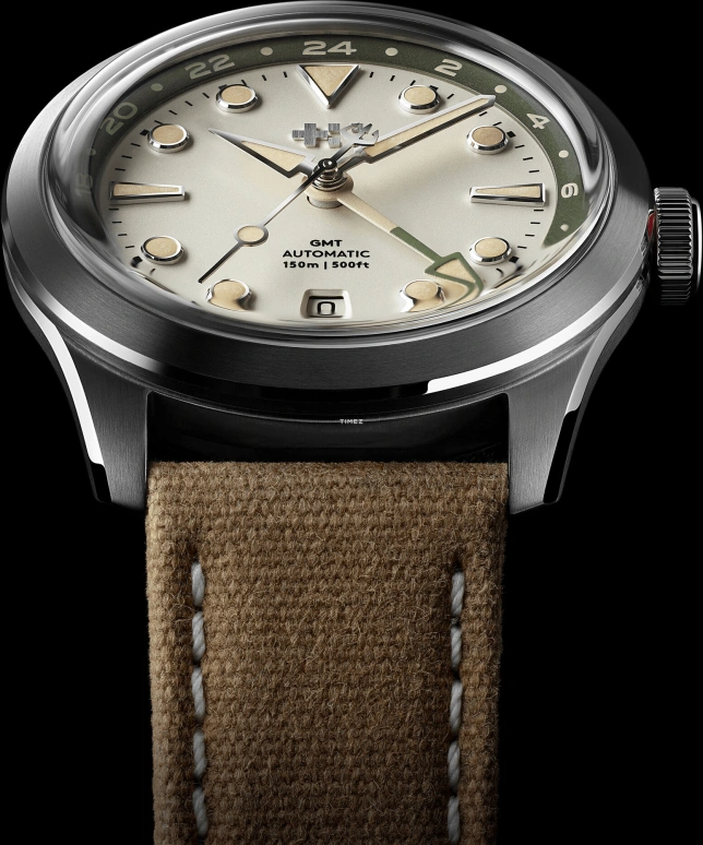 Christopher Ward,C65 38mm,38mm,Stainless Steel,Cream white,Automatic,Day,Dule Time,C65,C65-38AGM3-S00E0-OC