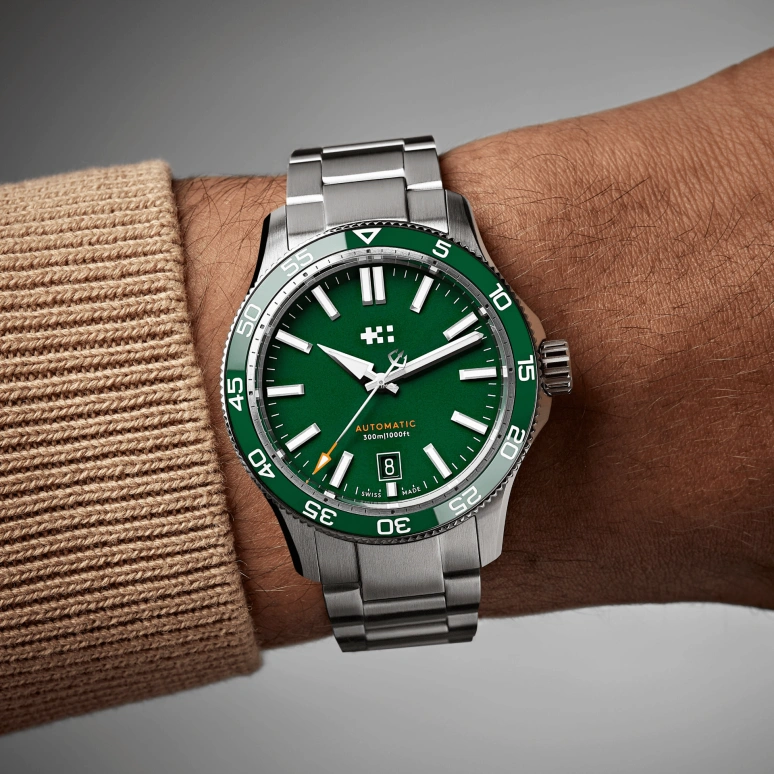 Christopher Ward,C60 40mm,40mm,Stainless Steel,Green,Automatic,Day,38hours,C60,C60-40ADA31S0VV0-B0