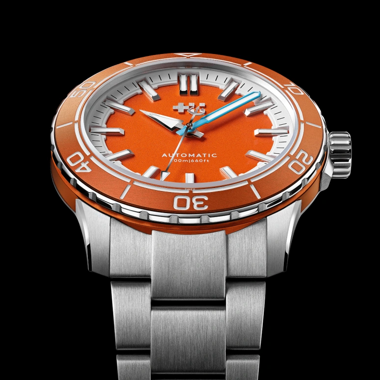 Christopher Ward,C60 41mm,41mm,Stainless Steel,Aluminium,Orange,Automatic,38hours,Sapphire,Crystal Glass,C60,C60-41A3H31S0OO0-B0