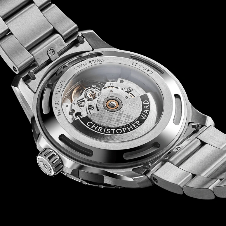 Christopher Ward,C60 41mm,41mm,Stainless Steel,Aluminium,Black,Automatic,38hours,Sapphire,Crystal Glass,C60,C60-41A3H31S0KK0-B0