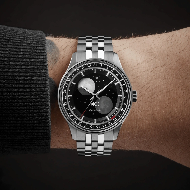 Christopher Ward,C1 40.50mm,40.50mm,Stainless Steel,Black,Automatic,Moonphase,Day,C01,C01-40AMP2-S00K0-B1