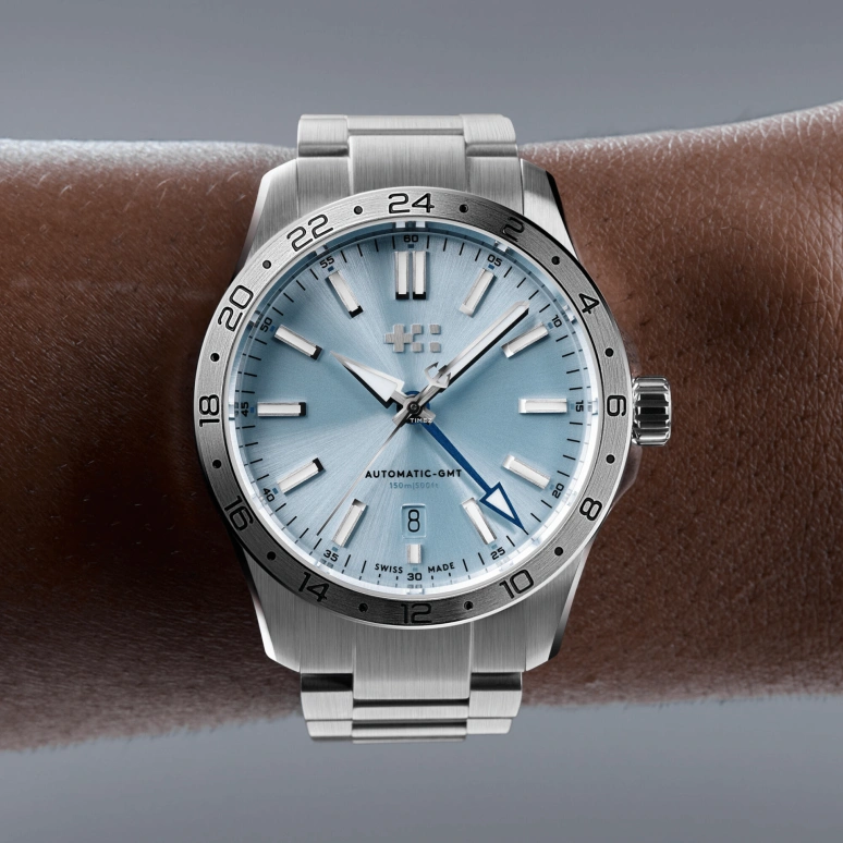 Christopher Ward,C60 39mm,39mm,Stainless Steel,Blue,Automatic,Day,Dule Time,C63,C63-39AGM3-S00B5-B0