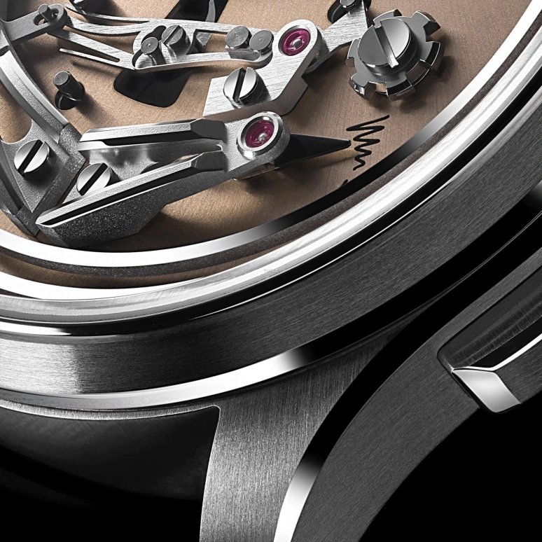 Christopher Ward,C1 41mm,41mm,Titanium,Salmon,Automatic,Hour Strike,Function Selector,C01,C01-41APT0-T00A0-MK