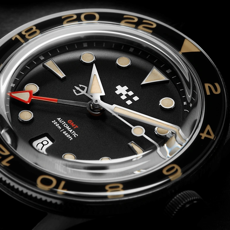Christopher Ward,C65 41mm,41mm,Stainless Steel,Black,Automatic,Day,Dule Time,C65,C65-41AGM2-S0KK1-VK