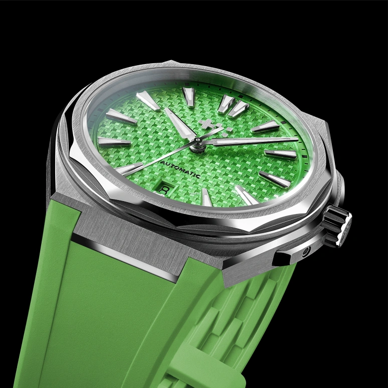 Christopher Ward,Ice Cream Twelve 38mm,38mm,Stainless Steel,Green,Automatic,Day,38hours,C12,C12-38ADA1-S00V1-BRV