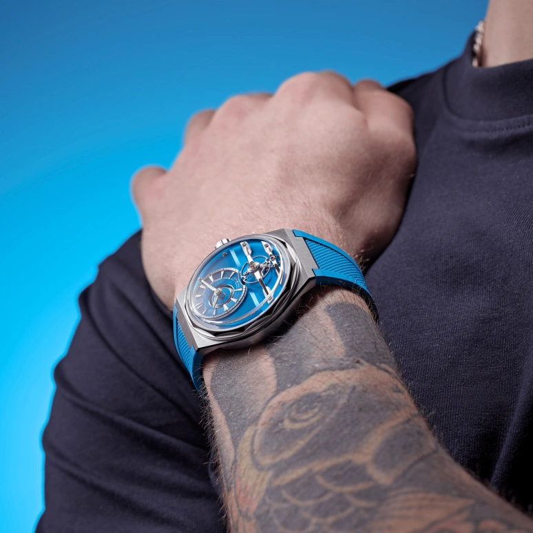 Christopher Ward,The C12 Loco 41mm,41mm,Stainless Steel,Blue,Handwound,Tourbillon,144hours,C12,C12-41H6D1-S00B0-RB