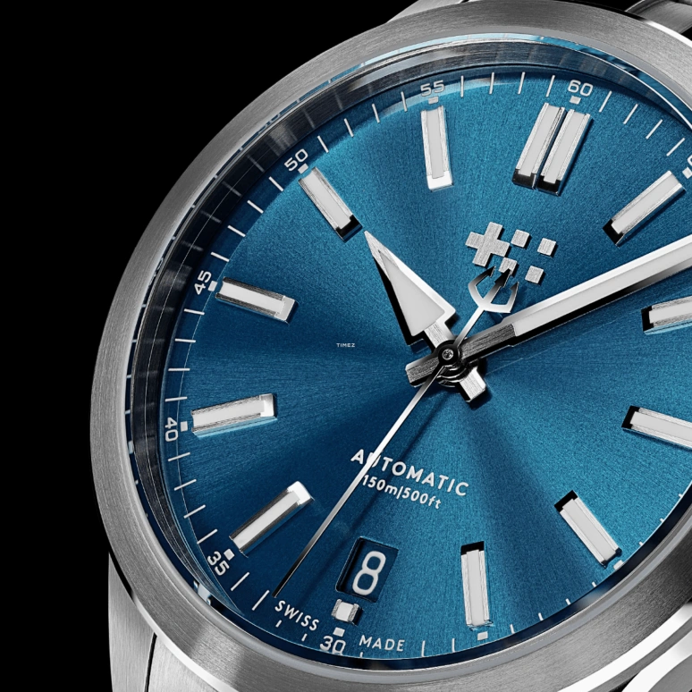 Christopher Ward,C63 36mm,36mm,Stainless Steel,Blue,Automatic,Day,38hours,C63,C63-36ADA3-S00B9-B1