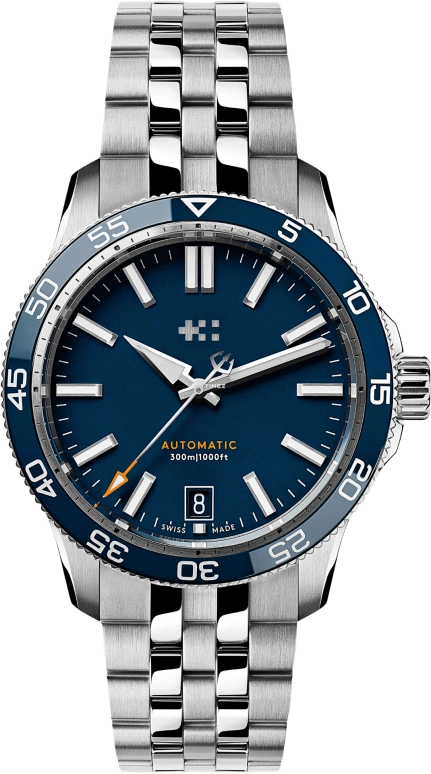 Christopher Ward,C60 38mm,38mm,Stainless Steel,Ceramic,Blue,Automatic,Day,38hours,C60,C60-38ADA31S0BB1-B1
