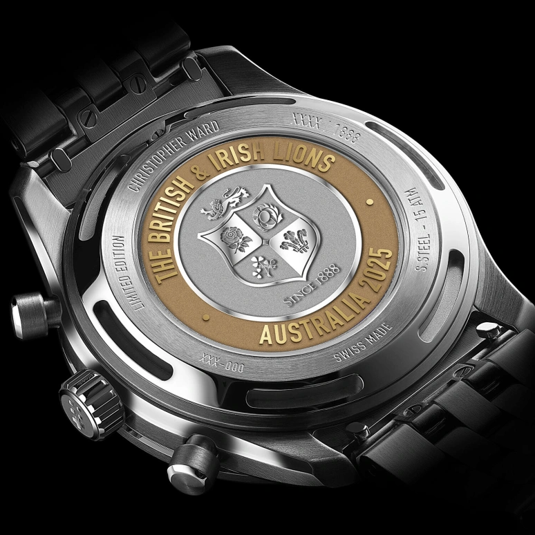 Christopher Ward,C63 39mm,39mm,Stainless Steel,Red,Silver,Quartz,Chronograph,27740hours,C63,C63-39QCC3-BRR