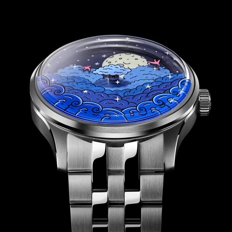 Christopher Ward,C1 37mm,37mm,Stainless Steel,Blue,Black,Automatic,Moonphase,38hours,C01,C01-37AMP2-MJW-B1