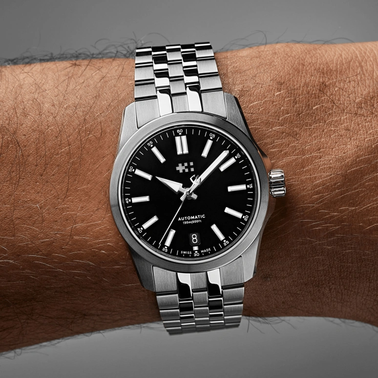 Christopher Ward,C63 36mm,36mm,Stainless Steel,Black,Automatic,Day,38hours,C63,C63-36ADA3-S00K1-B1