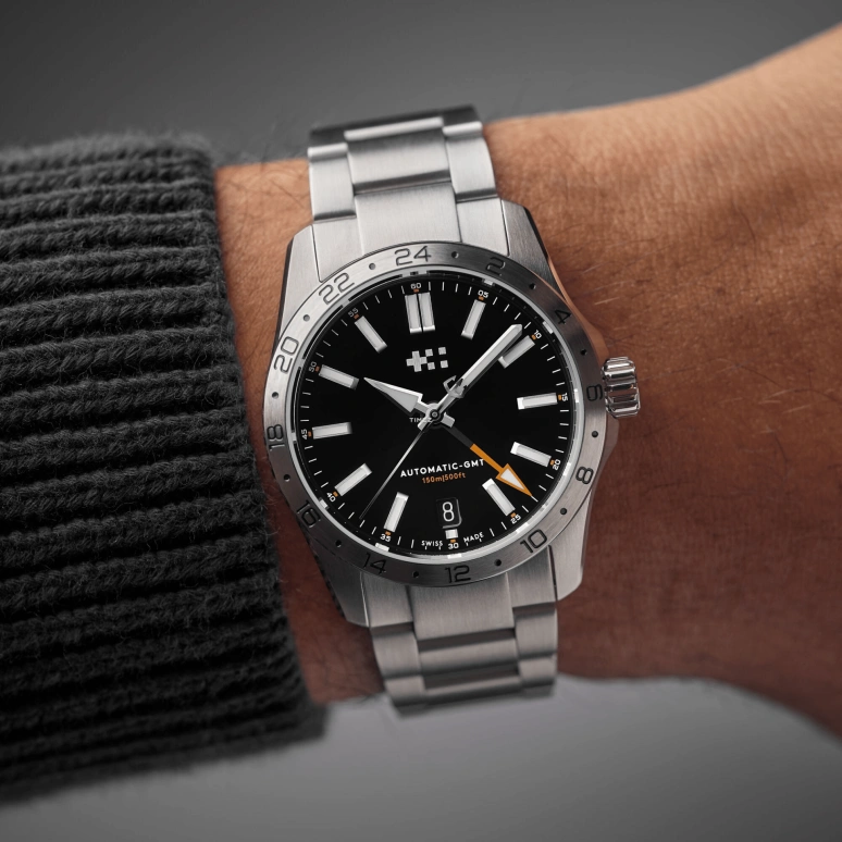 Christopher Ward,C63 36mm,36mm,Stainless Steel,Black,Automatic,Day,Dule Time,C63,C63-36AGM3-S00K0-B0