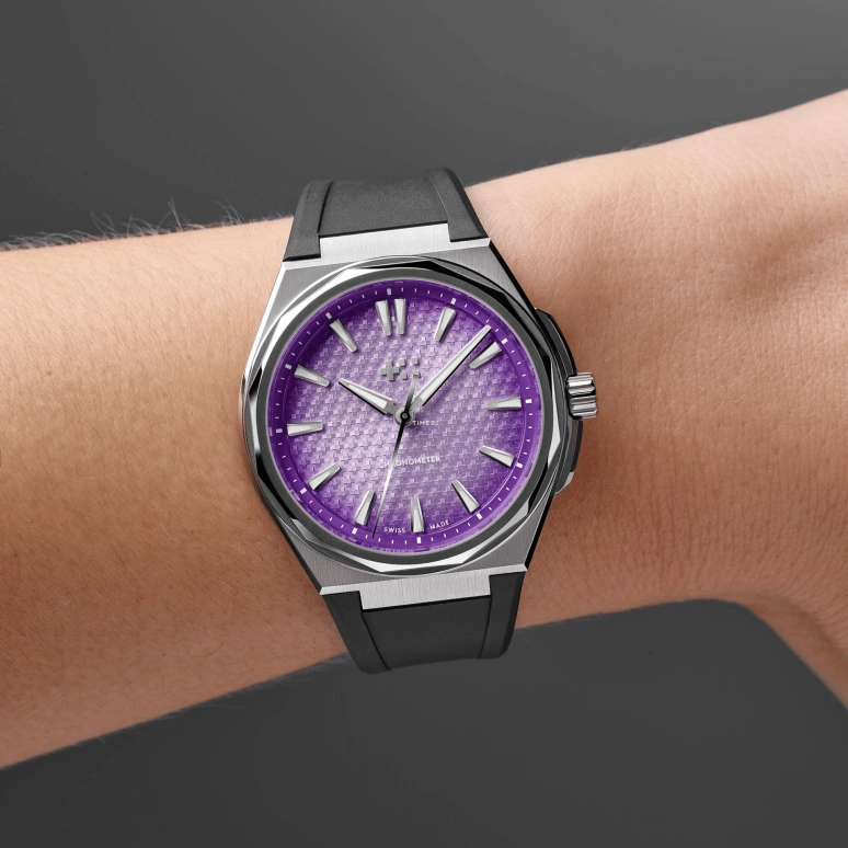 Christopher Ward,The Twelve 36mm,36mm,Titanium,Purple,Automatic,38hours,Sapphire,Crystal Glass,C12,C12-36AHC1-T00P0-RK