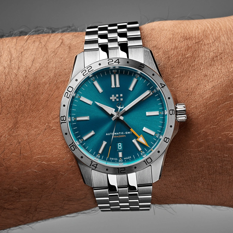 Christopher Ward,C63 39mm,39mm,Stainless Steel,Blue,Automatic,Day,Dule Time,C63,C63-39AGM3-S00B4-B1