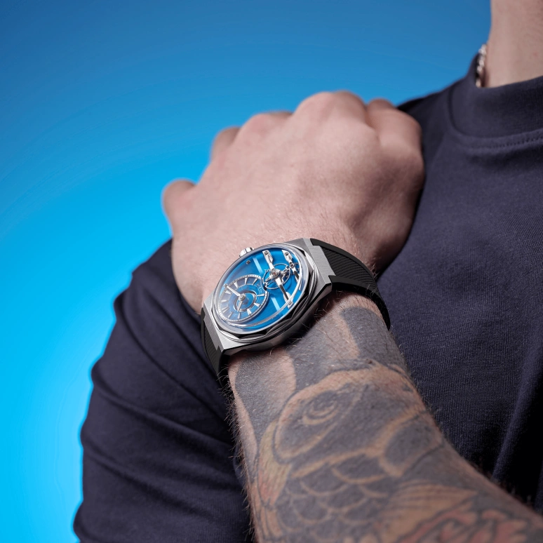 Christopher Ward,The C12 Loco 41mm,41mm,Stainless Steel,Blue,Handwound,Tourbillon,144hours,C12,C12-41H6D1-S00B0-RK