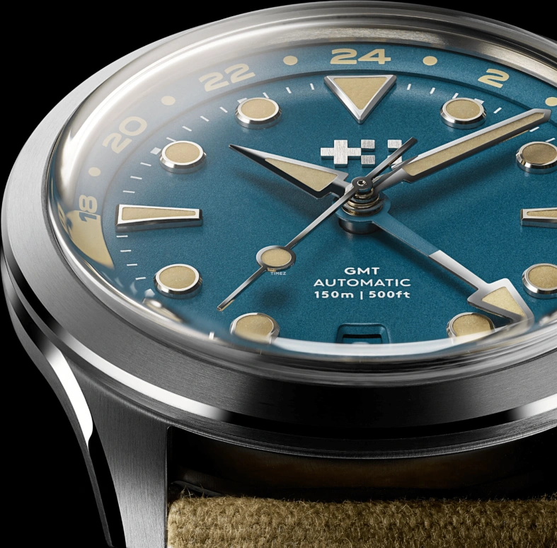 Christopher Ward,C65 38mm,38mm,Stainless Steel,Blue,Automatic,Day,Dule Time,C65,C65-38AGM3-S00B0-WC