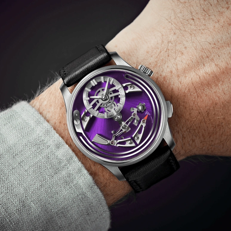 Christopher Ward,C1 41mm,41mm,Titanium,Purple,Automatic,Hour Strike,Function Selector,C01,C01-41APT0-T00P0-VK
