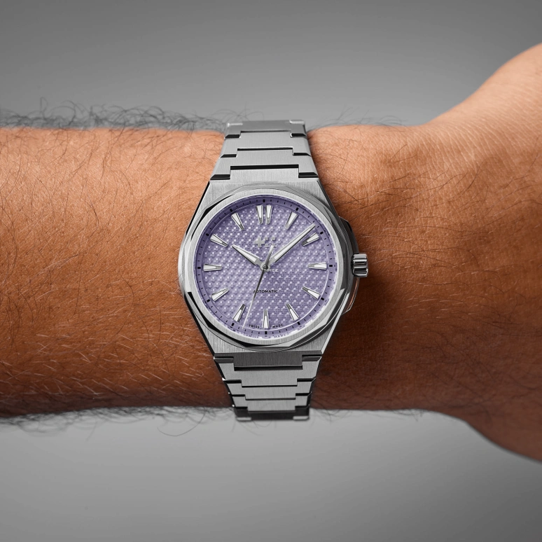 Christopher Ward,The Twelve 36mm,36mm,Stainless Steel,Purple,Automatic,38hours,Sapphire,Crystal Glass,C12,C12-36A3H1-S00P0-B0