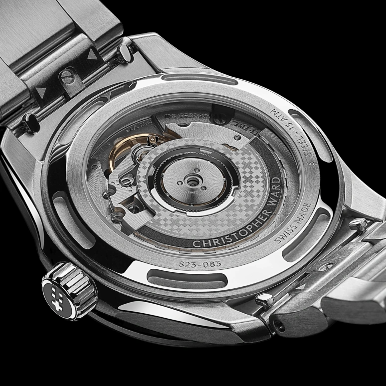 Christopher Ward,C63 36mm,36mm,Stainless Steel,Black,Automatic,Day,Dule Time,C63,C63-36AGM3-S00K0-B0