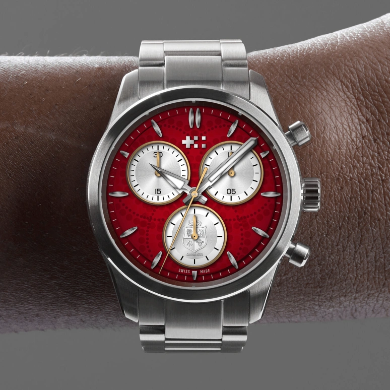 Christopher Ward,C63 39mm,39mm,Stainless Steel,Red,Silver,Quartz,Chronograph,27740hours,C63,C63-39QCC3-BRR