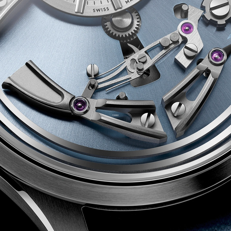Christopher Ward,C1 41mm,41mm,Titanium,Ice Blue,Automatic,Hour Strike,Function Selector,C01,C01-41APT0-T00B1-MG