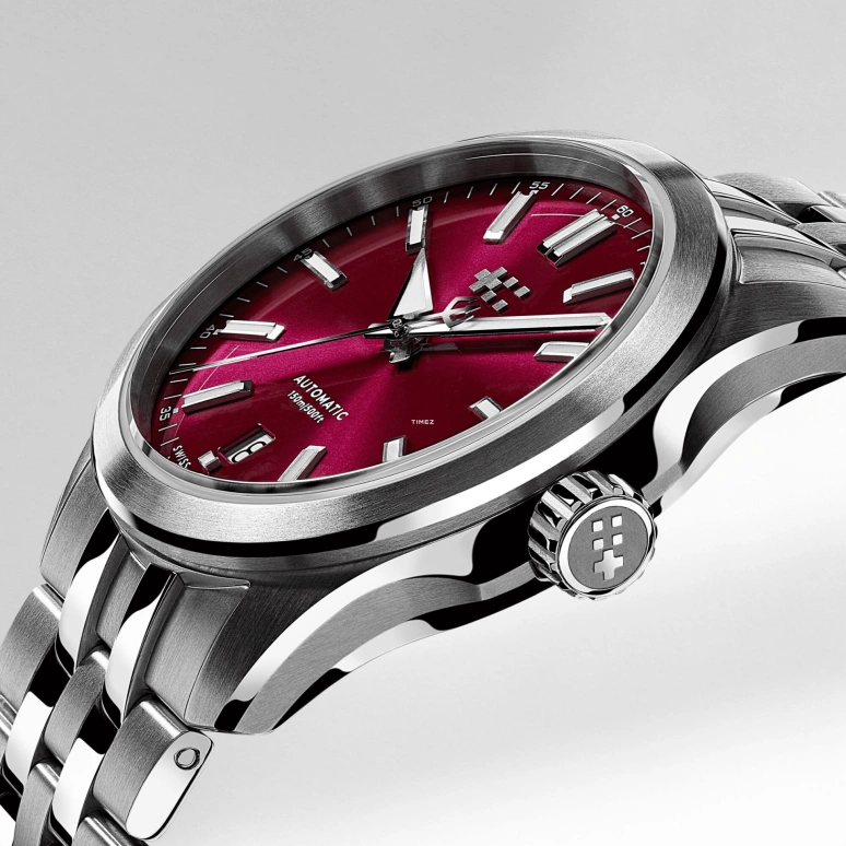 Christopher Ward,C63 36mm,36mm,Stainless Steel,Red,Automatic,Day,38hours,C63,C63-36ADA3-S00R3-B0