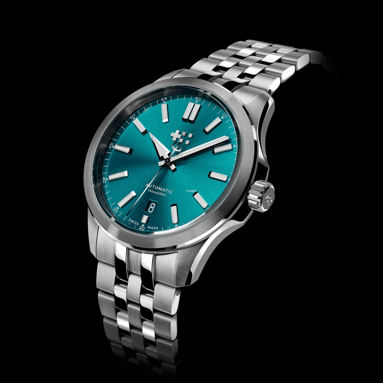Christopher Ward,C63 39mm,39mm,Stainless Steel,Cyan,Automatic,Day,38hours,C63,C63-39ADA3-S00B4-B0