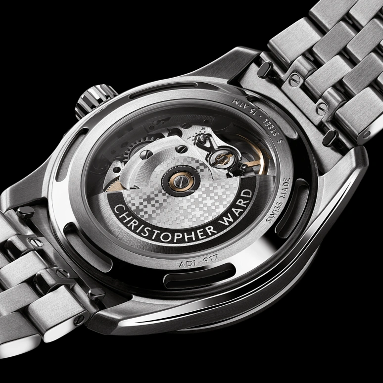 Christopher Ward,C63 36mm,36mm,Stainless Steel,Blue,Automatic,Day,38hours,C63,C63-36ADA3-S00B9-B1