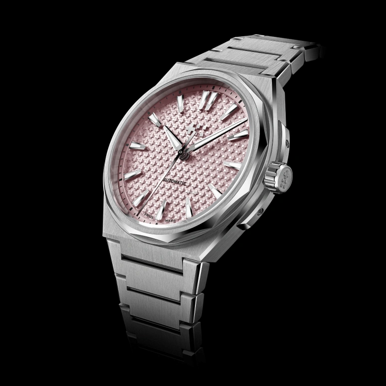 Christopher Ward,The Twelve 36mm,36mm,Stainless Steel,Pink Red,Automatic,38hours,Sapphire,Crystal Glass,C12,C12-36A3H1-S00F0-B0