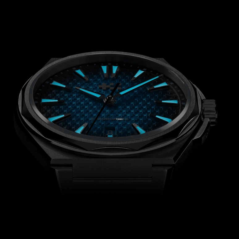Christopher Ward,The Twelve 40mm,40mm,Titanium,Blue,Automatic,Day,38hours,C12,C12-40ADC1-T00B0-RK