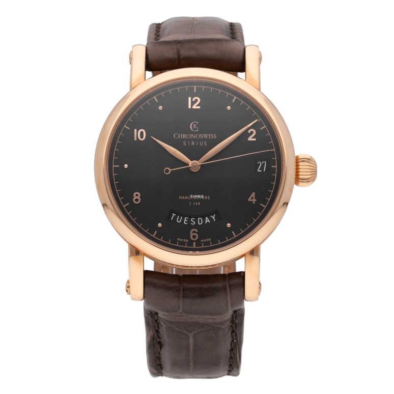 Chronoswiss,Sirius 40mm,40mm,Rose Gold,Black,Automatic,Date,Day,CH,CH-1921R-BK