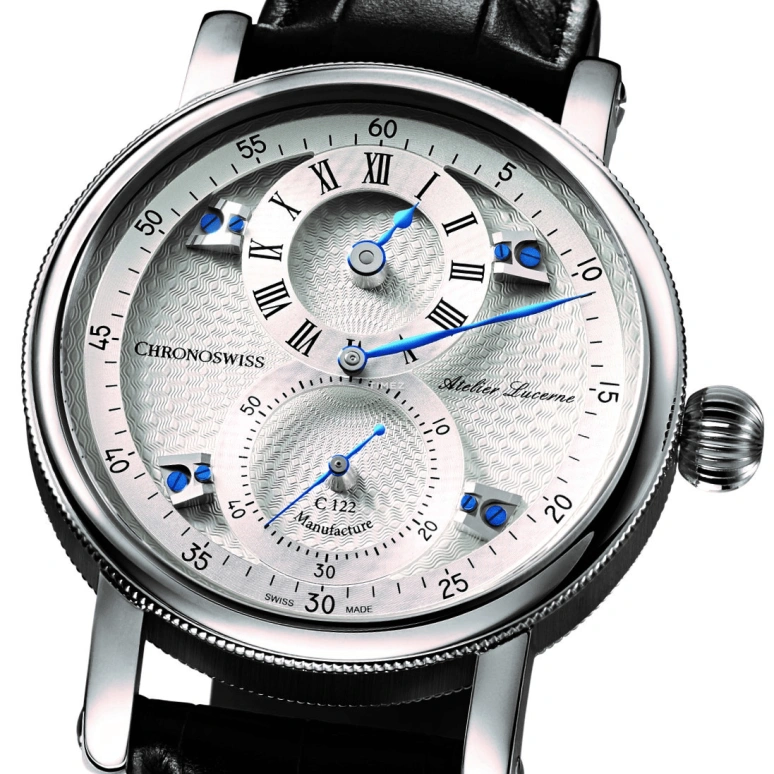 Chronoswiss,Heritage 40mm,40mm,Stainless Steel,White,Automatic,45hours,In-house Caliber,CH,CH-1243.3-SISI