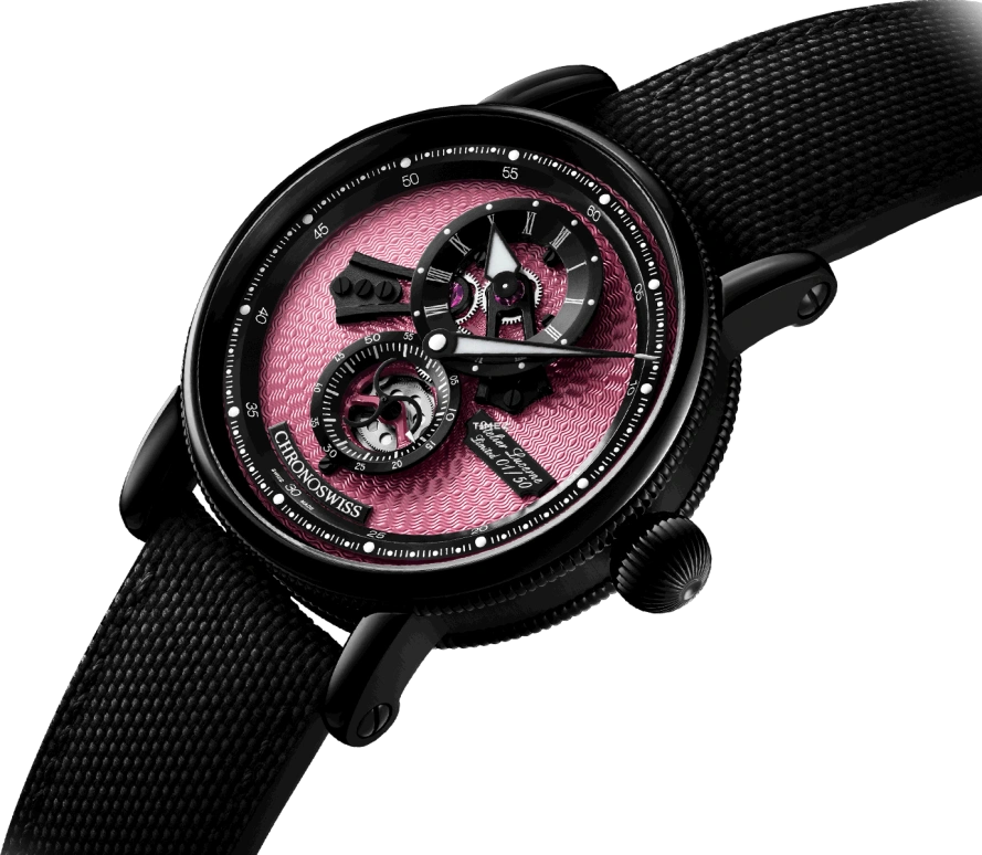 Chronoswiss,Open Gear 41mm,41mm,Stainless Steel,Pink,Automatic,42hours,In-house Caliber,CH,CH-8755.1-PIBK