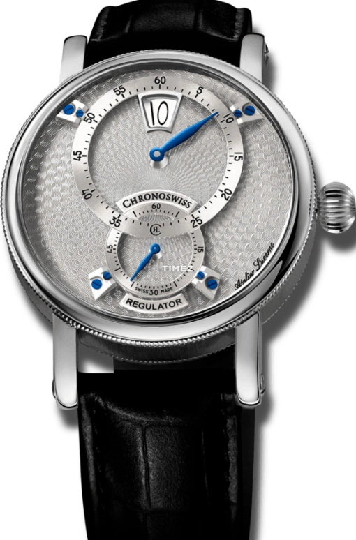Chronoswiss,Heritage 40mm,40mm,Stainless Steel,White,Automatic,Jumping Hours,跳分,CH,CH-8323-SISI