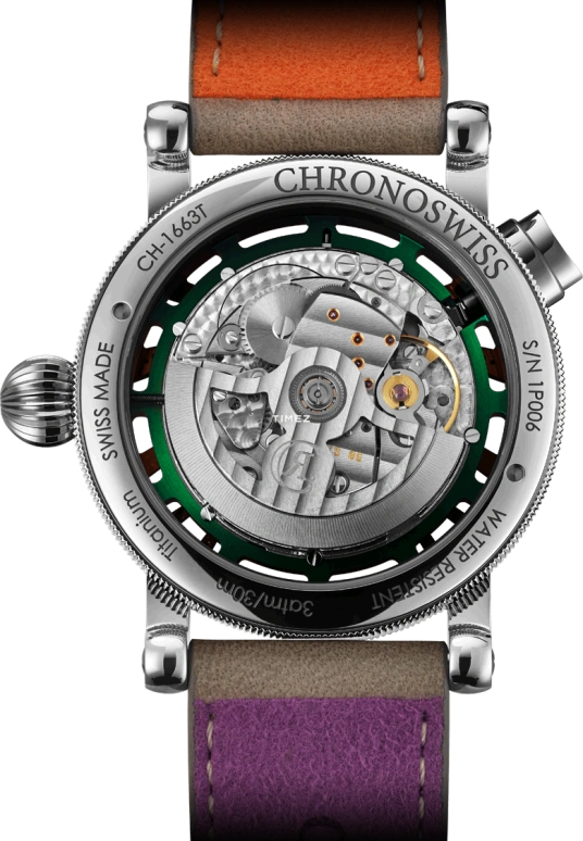 Chronoswiss,Q-Repeater 42mm,42mm,Titanium,Multi-Color,Automatic,Quarter Repeater,35hours,CH,CH-1663T-COL