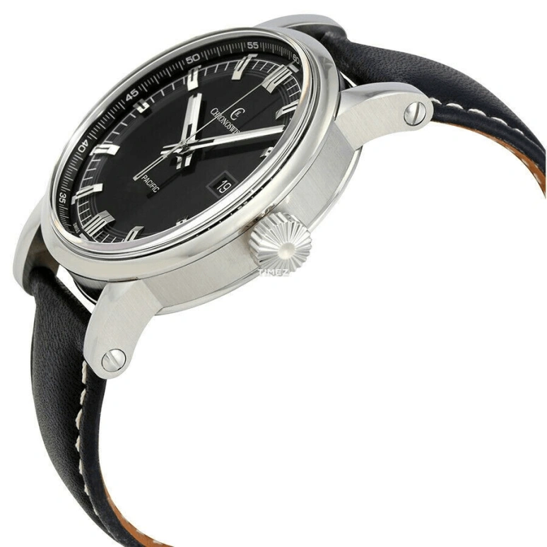Chronoswiss,Pacific 40mm,40mm,Stainless Steel,Black,Automatic,Day,42hours,CH 2883 bk
