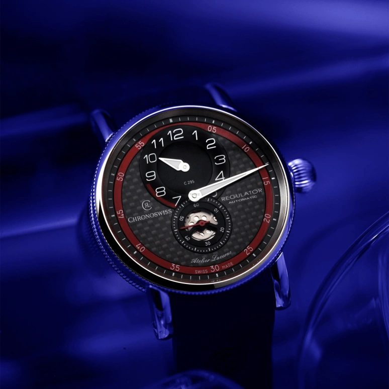 Chronoswiss,Classic 41mm,41mm,Stainless Steel,Black,Automatic,42hours,In-house Caliber,CH,CH-8773-CARE