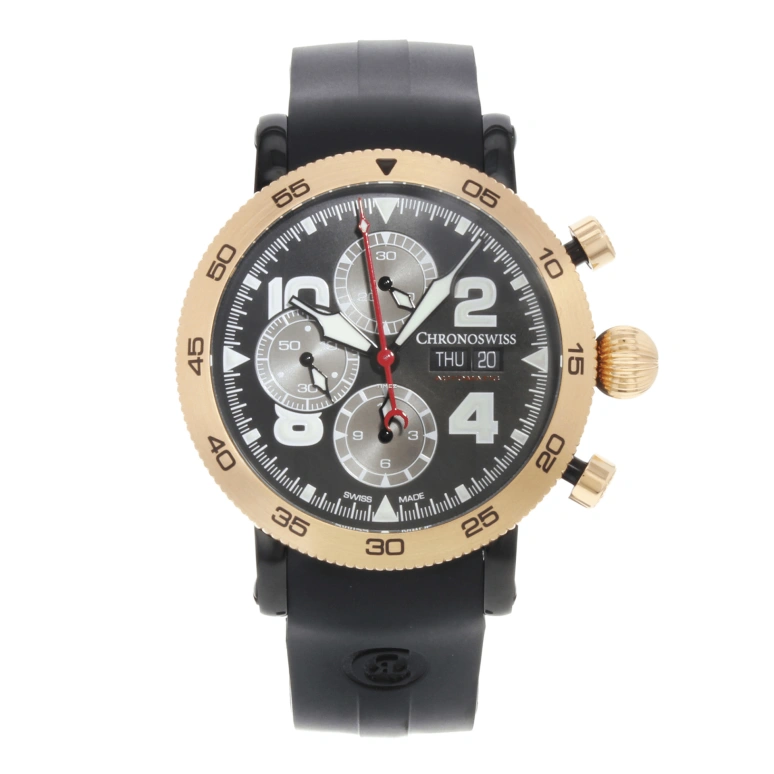 Chronoswiss,Sirius 44mm,44mm,Stainless Steel,Black,Automatic,Chronograph,Date,Day,CH,CH-9045R