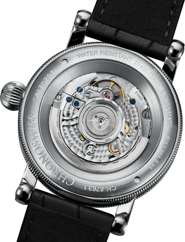Chronoswiss,Flying 41mm,41mm,Stainless Steel,Silver,Automatic,Day,Day / Night Indication,CH,CH-8763.1-SISI2